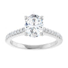 14K White | Oval