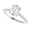 14K White | Oval