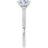 14K White | Oval