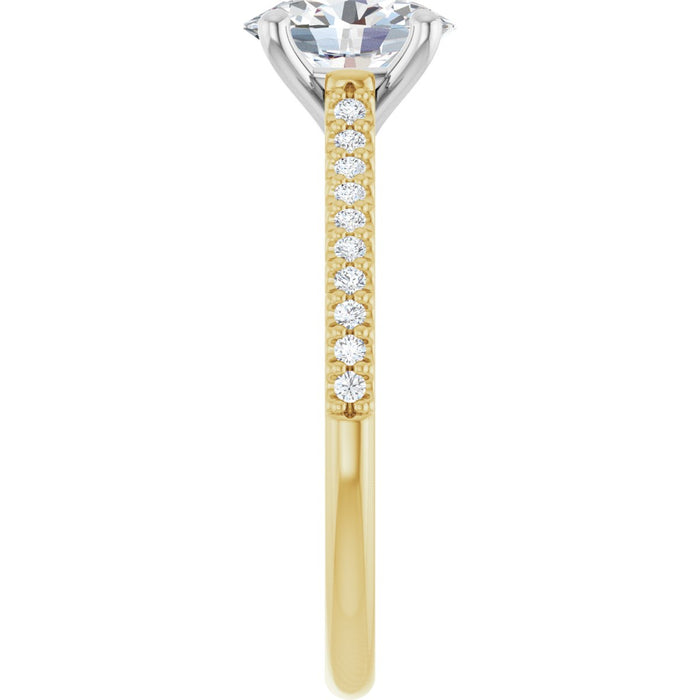 14K Yellow/White | Oval