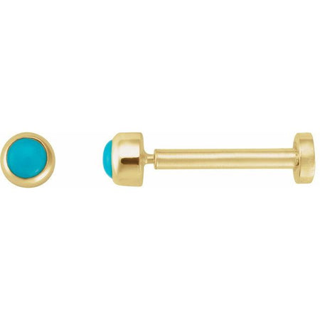 Natural Turquoise | Round | 2mm