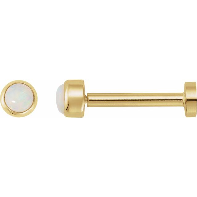Natural White Opal | Round | 2mm