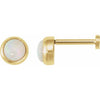 Natural White Opal | Round | 4mm