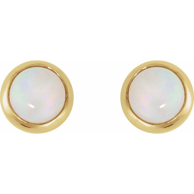 Natural White Opal | Round | 4mm