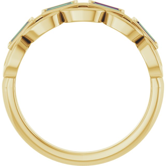 Lab-Grown Alexandrite | Straight baguette | 4 x 2mm