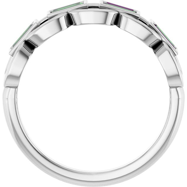 Lab-Grown Alexandrite | Straight baguette | 4 x 2mm