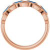 Lab-Grown Blue Sapphire | Straight baguette | 4 x 2mm