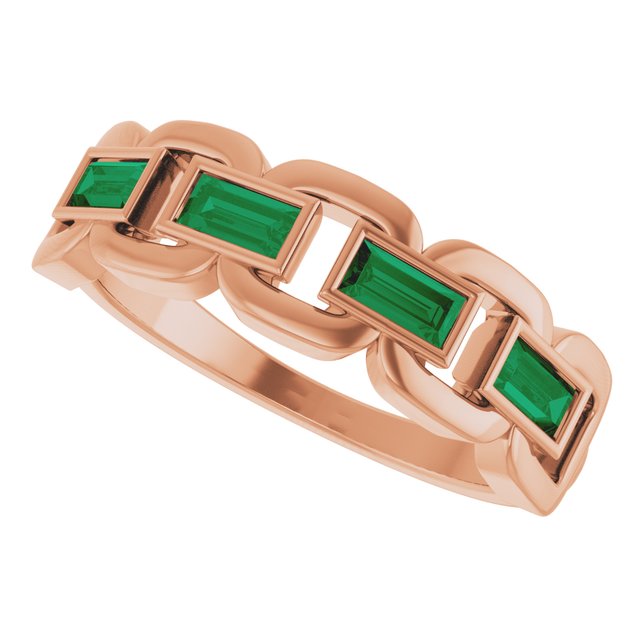 Lab-Grown Emerald | Straight baguette | 4 x 2mm