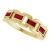 Lab-Grown Ruby | Straight baguette | 4 x 2mm