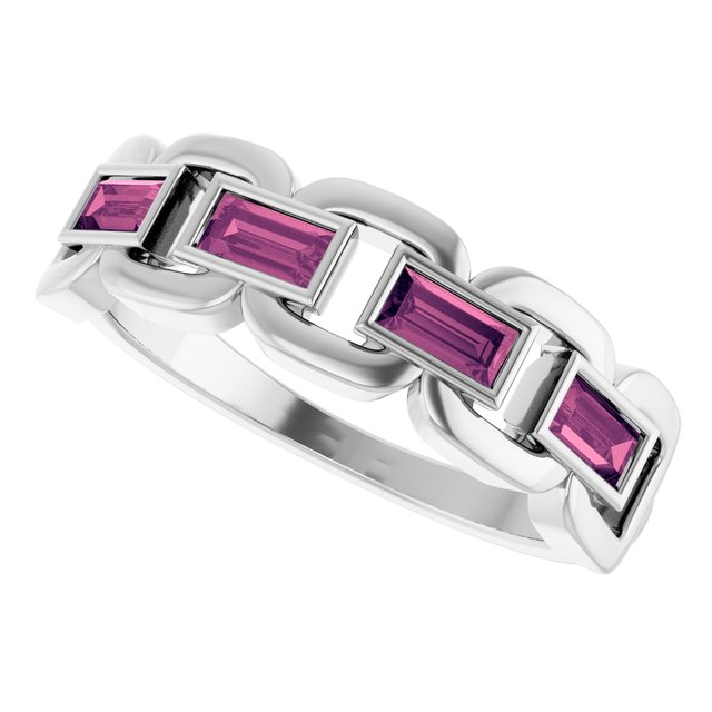 Natural Pink Tourmaline | Straight baguette | 4 x 2mm