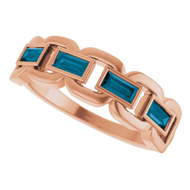 Natural London Blue Topaz | Straight baguette | 4 x 2mm