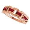 Lab-Grown Ruby | Straight baguette | 4 x 2mm