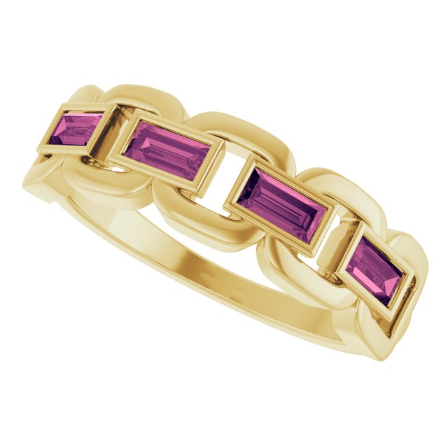 Natural Pink Tourmaline | Straight baguette | 4 x 2mm