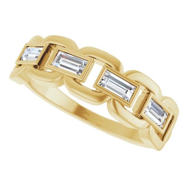 Lab-Grown Moissanite | Straight baguette | 4 x 2mm