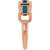 Natural London Blue Topaz | Straight baguette | 4 x 2mm