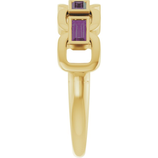 Lab-Grown Alexandrite | Straight baguette | 4 x 2mm