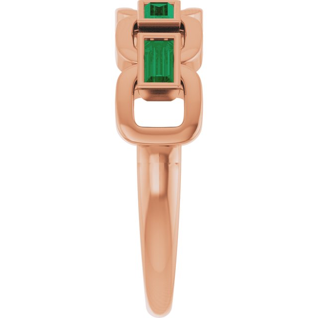 Lab-Grown Emerald | Straight baguette | 4 x 2mm