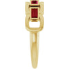 Lab-Grown Ruby | Straight baguette | 4 x 2mm