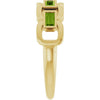 Natural Peridot | Straight baguette | 4 x 2mm
