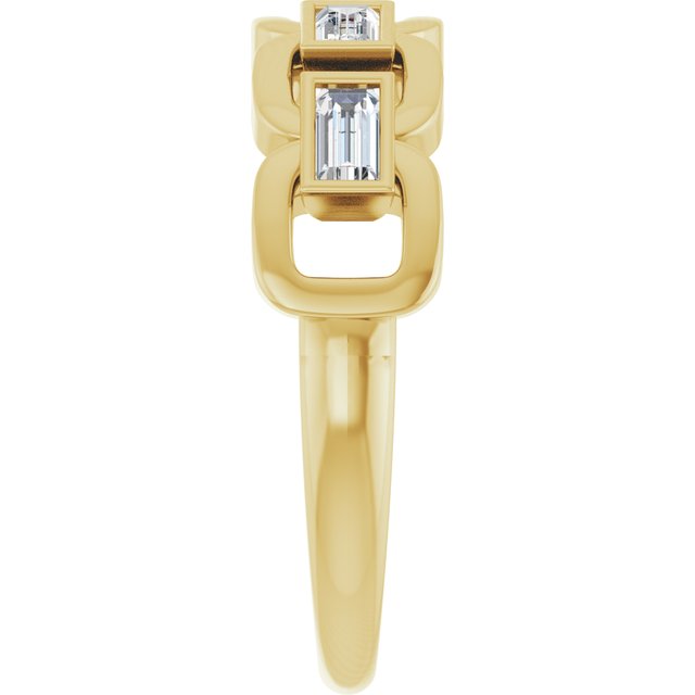 Lab-Grown Moissanite | Straight baguette | 4 x 2mm