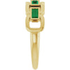 Lab-Grown Emerald | Straight baguette | 4 x 2mm