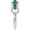 Lab-Grown Emerald | Straight baguette | 4 x 2mm
