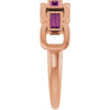 Natural Pink Tourmaline | Straight baguette | 4 x 2mm