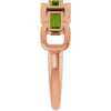 Natural Peridot | Straight baguette | 4 x 2mm