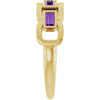Lab-Grown Purple Sapphire | Straight baguette | 4 x 2mm