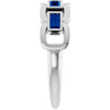 Lab-Grown Blue Sapphire | Straight baguette | 4 x 2mm