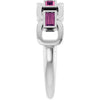 Natural Pink Tourmaline | Straight baguette | 4 x 2mm