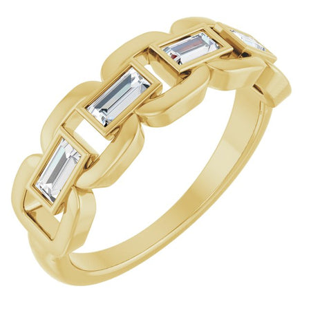 Lab-Grown Moissanite | Straight baguette | 4 x 2mm