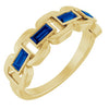 Lab-Grown Blue Sapphire | Straight baguette | 4 x 2mm