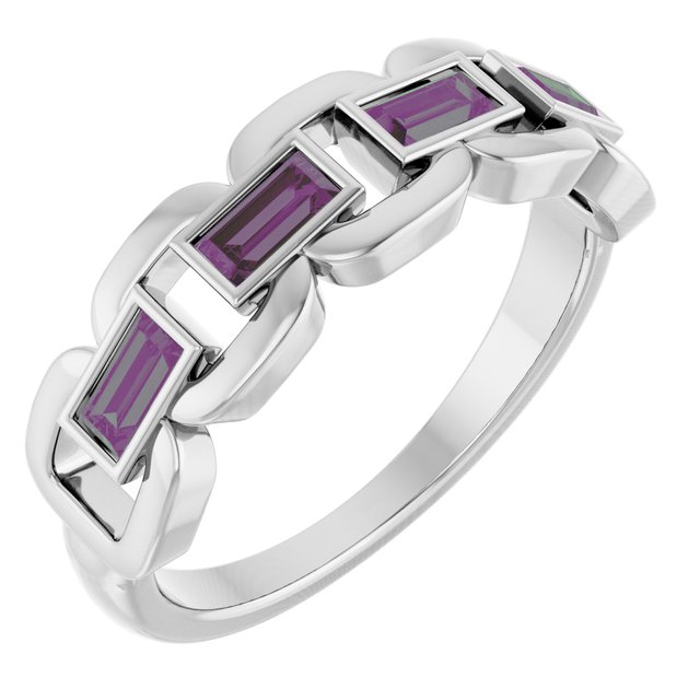 Lab-Grown Alexandrite | Straight baguette | 4 x 2mm