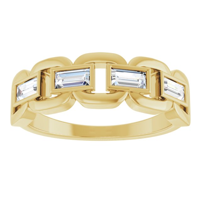 Lab-Grown Moissanite | Straight baguette | 4 x 2mm