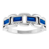 Lab-Grown Blue Sapphire | Straight baguette | 4 x 2mm