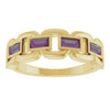Lab-Grown Alexandrite | Straight baguette | 4 x 2mm