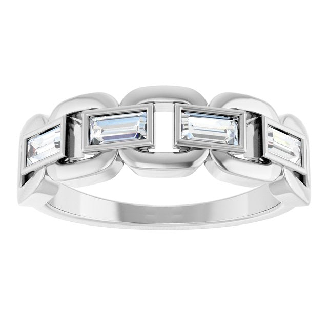 Lab-Grown Moissanite | Straight baguette | 4 x 2mm