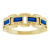 Lab-Grown Blue Sapphire | Straight baguette | 4 x 2mm