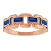 Lab-Grown Blue Sapphire | Straight baguette | 4 x 2mm