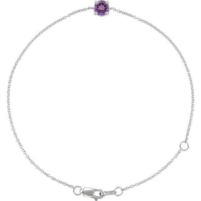 Natural Amethyst | Round | 4mm