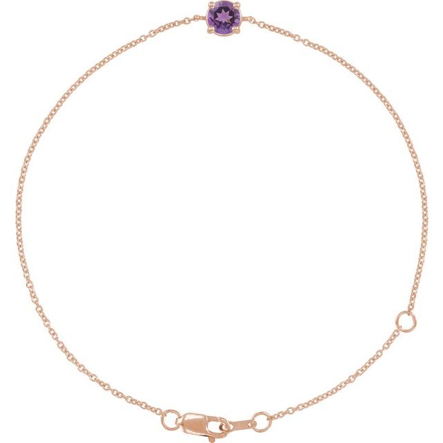 Natural Amethyst | Round | 4mm