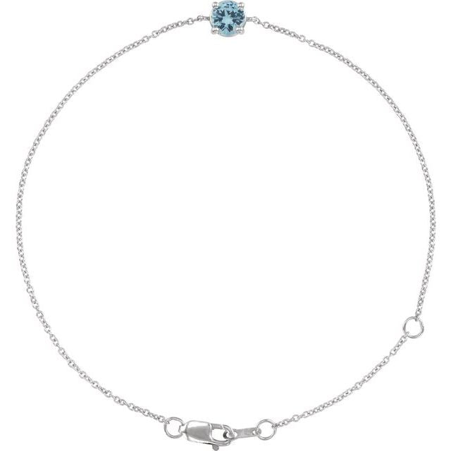 Natural Aquamarine | Round | 4mm