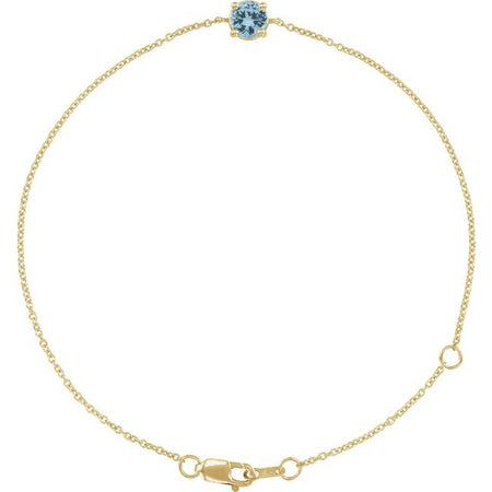 Natural Aquamarine | Round | 4mm