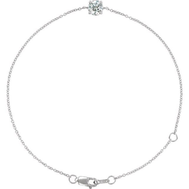 Natural White Sapphire | Round | 4mm