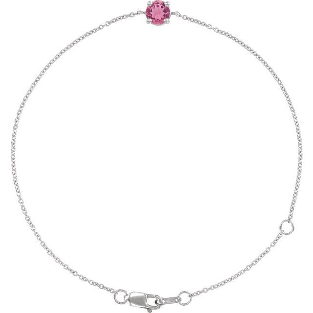 Natural Pink Tourmaline | Round | 4mm