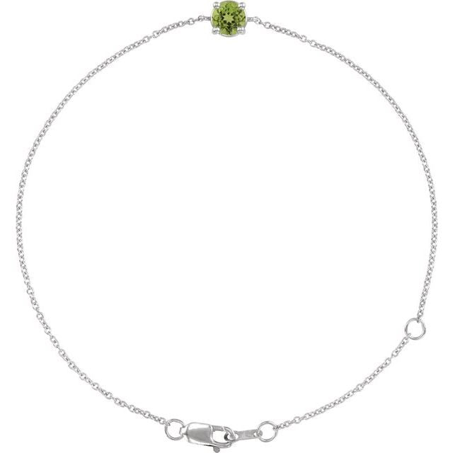 Natural Peridot | Round | 4mm
