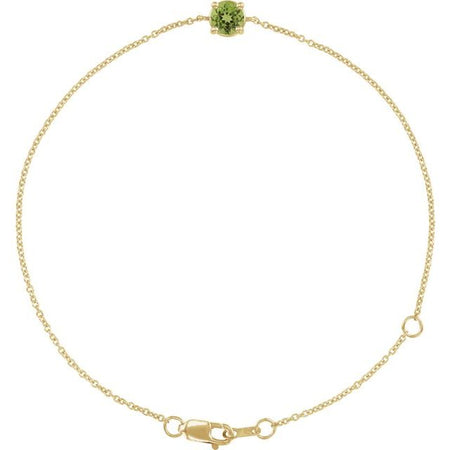 Natural Peridot | Round | 4mm
