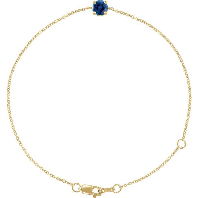Natural Blue Sapphire | Round | 4mm | Lab-Grown Blue Sapphire | Round | 4mm