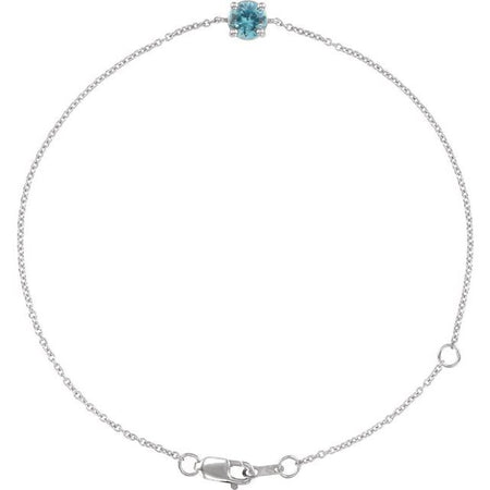 Natural Blue Zircon | Round | 4mm